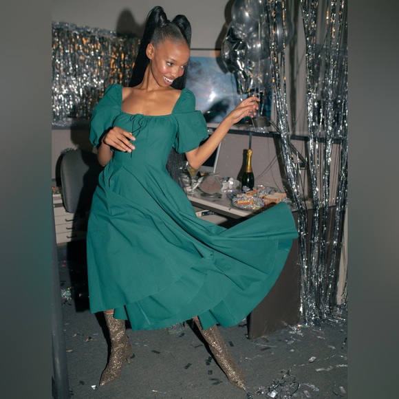 Selkie Forest Green/Elf Day Dress size medium, with tags - Picture 8 of 9